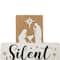 Glitzhome® 12" LED Lighted Nativity Block Word Sign